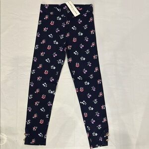 Janie and Jack Navy Floral Leggings